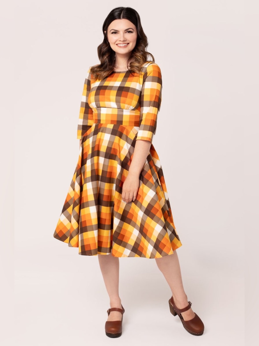 “Frolic in Fall” Hell Bunny Swing Dress, Small